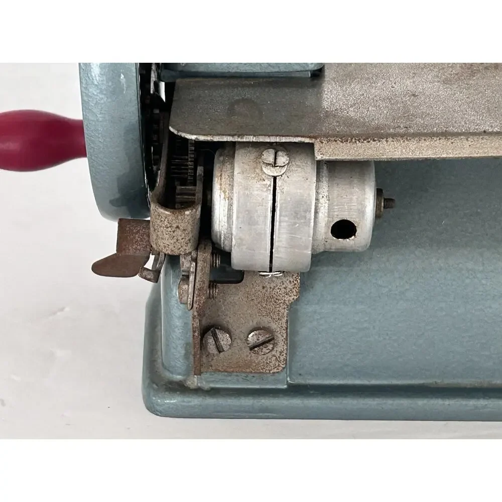 Vintage Japan Baby Brother Blue Miniature Toy Sewing Machine Company 40's Untest